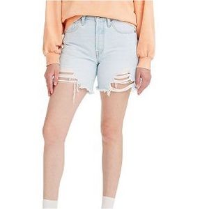 Women's Levi's® 501™ Mid-Thigh Frayed Jean Shorts